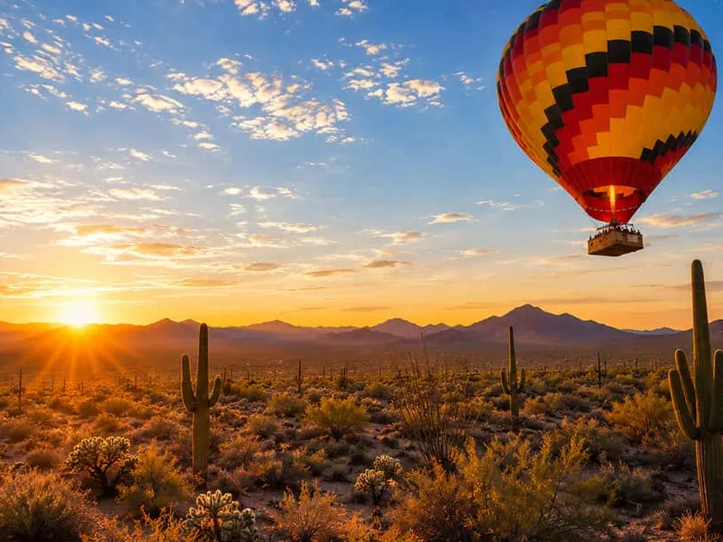 Hot Air Balloon Ride with Champagne Snack — hot air balloon ride in Phoenix