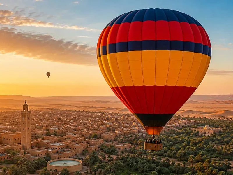 Touggourt Hot Air Balloon Ride over the Sahara Desert — hot air balloon ride in Sahara Desert