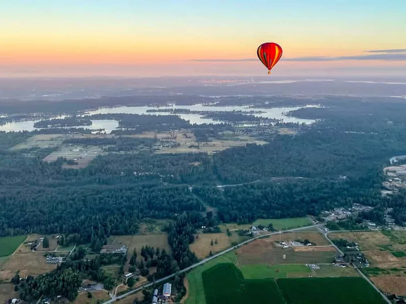 Mt. Rainier Sunrise Hot Air Balloon Ride — hot air balloon ride in Seattle