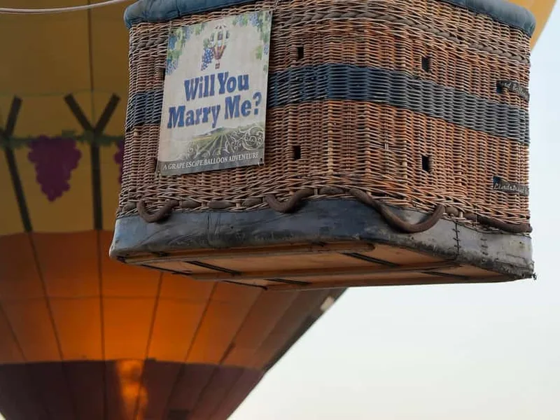 Private Hot Air Balloon Ride for Two with Champagne — hot air balloon ride in Temecula