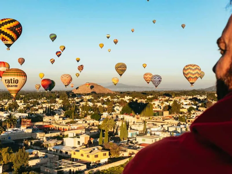 Teotihuacan Balloon Flight with Optional Pyramids Tour — hot air balloon ride in Teotihuacan