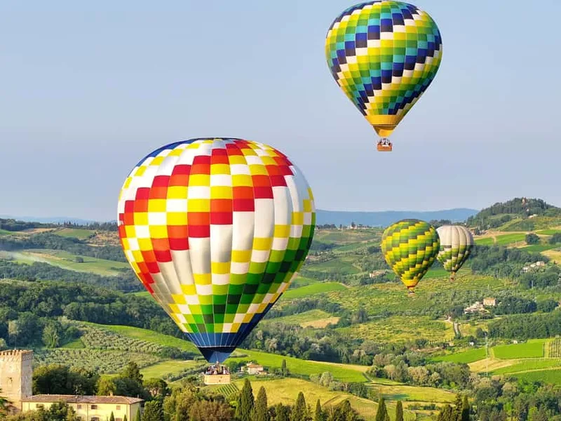 Florence: Sunrise Balloon Flight Over Tuscany — hot air balloon ride in Tuscany
